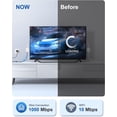thumbnail image 6 of USB-C to RJ45 Gigabit Ethernet Adapter for Chromecast with Google TV (HD/4K), 1000Mbps High-Speed Wired Internet, No Lag Streaming, Adhesive Mount Included, 6 of 14
