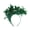 Green, variant on Fascinators Hats for Women Wedding Flower Mesh Hair Clip Tea Headband Birdcage Veil
