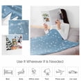 thumbnail image 4 of Christmas Snowman Throw Flannel Blanket 50x60In Snowflake Squirrel Cat Xmas Tree Blue Super Soft Cozy Bed Blanket, Lightweight Plush Fuzzy Bed Throw for Bedroom Sofa Couch Living Room, 4 of 4