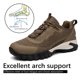 thumbnail image 4 of Zapatos de senderismo para hombre, impermeables, ligeros, negros, transpirables, cómodos, senderos de trabajo al aire libre, todo terreno, zapatos de senderismo para hombre, 4 of 6