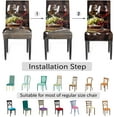 thumbnail image 3 of Red Wine Glass Grapes Dining Chair Cover Set of 4 Pack, Stretch Spandex Chair Slipcovers Washable Protector for Home Restaurant Banquet Party, 3 of 6