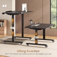 thumbnail image 3 of 31.5" Foldable Electric Standing Desk for Small Space, 180° Tiltable Mobile Rising Computer Desk, Height Adjustable Drawing Desk, Study Writing Table, 3 of 6