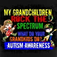 thumbnail image 3 of CafePress - Rock Spectrum Autism Women's Dark Pajamas - Women's Short Sleeve Print T-Shirt and Pants Dark Cotton Pajama Set, 3 of 7