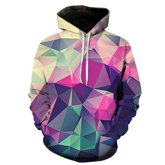 Sweat à Capuche pour Hommes, Impression 3D Créative, Motif Trou, Automne et Hiver, Mode Colorée