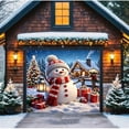 thumbnail image 5 of Polyester Christmas Garage Banner 96x84 In, HD Digital Outdoor Holiday Decor Flag, Santa Snowman Christmas Tree Yard for Home Party, 5 of 8