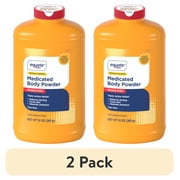 (2 pack) Equate Medicated Body Powder, Unscented, 10 oz, Compare to Gold Bond® Medicated Body Powder Active Ingredient