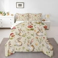 thumbnail image 1 of Erosebridal Kawaii Rabbit Bedding Twin Comforter Set,Botanical Mushroom Down Comforter,Animal Bedroom Decor,Reversible,Lightweight,2-Piece, 1 of 7
