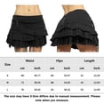 thumbnail image 2 of Falda plisada de mezclilla sexy Ygjytge para Mujer Negro T M, 2 of 9