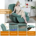 thumbnail image 3 of ALEAVIC Recliner Chair, Electric Massage Chair with Vibrating Massage, Heating, USB Port, Type-C Port and Side Pocket, Green, 3 of 6