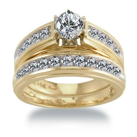 1ct 14kt Tt Ks Sparkle Bridal Set