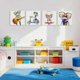 thumbnail image 4 of HFDF Happy Frog Animal with Glasses Canvas Wall Art Frog Painting Poster Wall Decor Colorful Funny Animal Wall Art for Kids Room Bedroom Bathroom Modern Home Decorx4pcs 10x8inch Unframed, 4 of 6