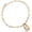 18K Yellow Gold Plated Silver, variant on Made in Italy 925 Sterling Silver Love Lock Paperclip Chain Bracelet for Women (8.25 inch Adjustable Chain)