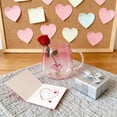 thumbnail image 6 of Valentine's Day Heart-Shaped Couple Tea Cup - Romantic Glass Coffee Mug for Women, Mothers Day Gifts, Festive Heart Mug for Gatherings & Gifting, Affordable Romantic Drinkware, Pink, 6 of 7