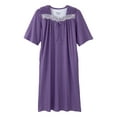 thumbnail image 1 of Women's Open Back Adaptive Lace Trim Nightgown, 1 of 1