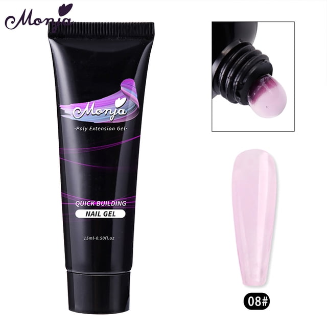 Weiqiqre Deals Star Extension Gel 15ml No Paper Crystal Quick Nail Extension Gel 15ml