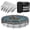 Fit for 24' (Round), variant on 20 x 40 Pool Leaf Net Cover Inground Pool Cover Rectangle Swimming Pool Cover Mesh Pool Cover for 20 x 40 ft Inground Swimming Pool, Keeps Leaves Out of Your Pool (Black)