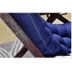 thumbnail image 2 of Long Folding Recliner Rocking Chair Cotton Cushion Plush Cushion Bamboo Chair Cushion, 2 of 4