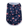 thumbnail image 6 of Patriotic Dog Shirt for 4th of July, Flag Pet Tank Top for Summer, Breathable Lightweight Dog Clothes for Independence Day, for Small Medium Large Dogs Black Size:L, 6 of 6