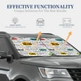 thumbnail image 4 of Disketp 2 Piece Hello Pattern Windshield Sunshades,Folding Windshield Sun Shade For Car Suv Trucks Sedan,Blocks Uv Rays Sun Visor Protector-Small, 4 of 7