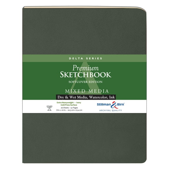 Stillman & Birn Delta Series Premium Soft-Cover Sketchbook, 8" x 10"