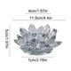 thumbnail image 3 of Candelabros de cristal con forma de flor para velas de té, decoración para Navidad, hogar, boda, fiesta, 3 of 5