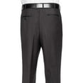 thumbnail image 3 of RGM Dress Pants for Men Slim fit Modern Flat-Front - Formal Business Wrinkle Free No Iron Black-Expandable 34W x 30L-Slim, 3 of 4