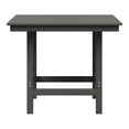 thumbnail image 4 of WestinTrends Ashore 5-Piece HDPE Outdoor Square Patio Dining Table Set with Armless Side Chairs, Gray, 4 of 15