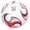 Red, variant on BIMZUC Official Size 5 Soccer Ball, Premium PVC Material for Competitions, Training Exams, and Practice Drills, High Visibility Indoor Outdoor Play Deflated Ball (Yellow, 10 inches / 25.4 cm)