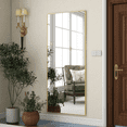 thumbnail image 2 of BEAUTYPEAK 71.1"x27" Full Length Mirror Oversized Rectangle Floor Mirrors with Stand Leaning, Gold, 2 of 6