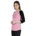thumbnail image 4 of Inkmeso Women Raglan Full Sleeves Tshirt&nbsp;Advice&nbsp;Quote Dreaming Is Free Graphic Jersey Top, 4 of 9
