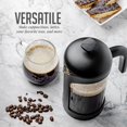 thumbnail image 4 of Cafetera de prensa francesa OVENTE FPB34B de 1 litro con filtración de 4 niveles, 4 of 9
