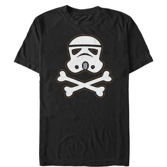 Men's Star Wars Halloween Stormtrooper Crossbones Graphic Tee Black 2X Large