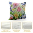 thumbnail image 4 of FUMJ Tulip Spring Floral Pillowcovers Tulip Lavender Throw Pillow Covers Butterfly Cushion Case for Sofa Home Decor Bedroom Living Room Outdoor  Spring/Summer Theme Pillow Covers, 4 of 5