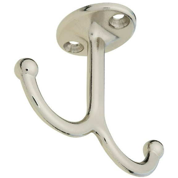 7177389,COAT HOOKS,ZINC DIE-CAST - UNDERSHELF ,Finish=Nickel