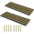 thumbnail image 1 of 2 Pack 50T 4FT Rubber Driveway Curb Ramps Heavy Duty Low Profile Slope Ramp for Cars Trucks Trailers and Wheelchairs, 1 of 6