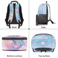 thumbnail image 6 of Aplkyhs Whale Axolotl Large Capacity School Backpack for Students Ages 6-18 Ergonomic Padded Adjustable Straps Water Resistant Bookbag for Elementary Middle High School Use, 6 of 7