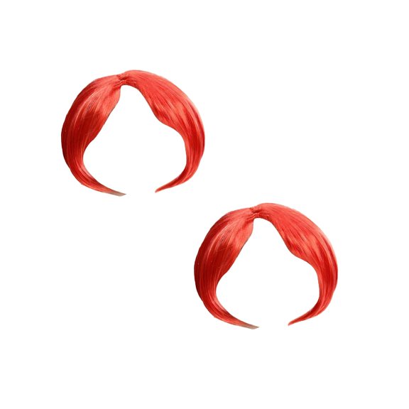 2Pcs Cute Short Hair Headband Cat Adjustable Elastic Band Funny Cosplay Hat Fits Small Medium Large Puppy Photo Booth Party Dress Up Pet Supplies 7.09" Pet Wig New