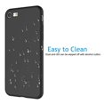 thumbnail image 5 of Tekcoo for iPhone SE 2 2020 / iPhone 7 8 4.7" Cases, Tekcoo Anti-slip Liquid Silicone Gel Rubber Bumper Soft Microfiber Lining Cushion Slim Hard Shell Protective Case Cover -Black, 5 of 8