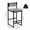 Gray, variant on Paper Rope Woven Bar Stools with Back Counter Height Bar Chairs Set of 2 Gray Paper Rope Woven Dining Stool for Kitchen, Home & Office (Gray)