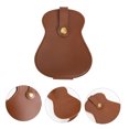 thumbnail image 4 of HOOWIFFY Compact Brown PU Guitar Pick Holder for Practical Instrument Accessory Storage, 4 of 8