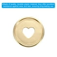 thumbnail image 4 of Uxcell 35mm Plastic Book Binding Discs Discbound Expansion Discs Plating Heart Binder Rings, Golden 11 Pack, 4 of 6