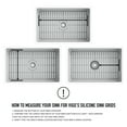 thumbnail image 4 of VIGO 26 in. Silicone Kitchen Sink Protective Bottom Grid For Single Basin Sink in Gray, 4 of 5