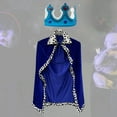thumbnail image 3 of King Robe Costume d'Halloween pour Enfants Jeu de Rôle Cosplay Préscolaire Bleu, 3 of 9