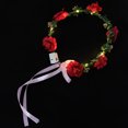 thumbnail image 3 of KAKOWELY 4 diademas iluminadas con flores y corona para mujer, ideal para cumpleaños, 3 of 5