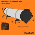 thumbnail image 3 of Kit de transporte de conductos Manram, PVC de 6 pulgadas de diámetro, negro, 3 of 7