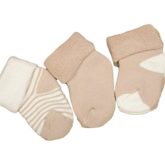 Lian LifeStyle Premium Unisex Children 3 Pairs Cotton Crew Socks. Lightweight and Effective Crew Socks Size0-12MBlue