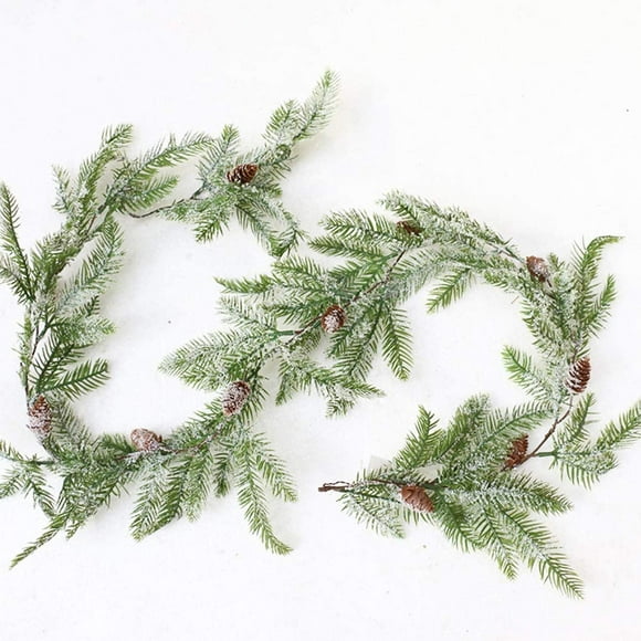 TOOAD Guirlande de Noël Décoration,Décoration Noël Sapin Guirlande de Sapin Artificiel Décorations de Guirlande de Noël de avec Pommes de pin pour la décoration de Noël à la Maison