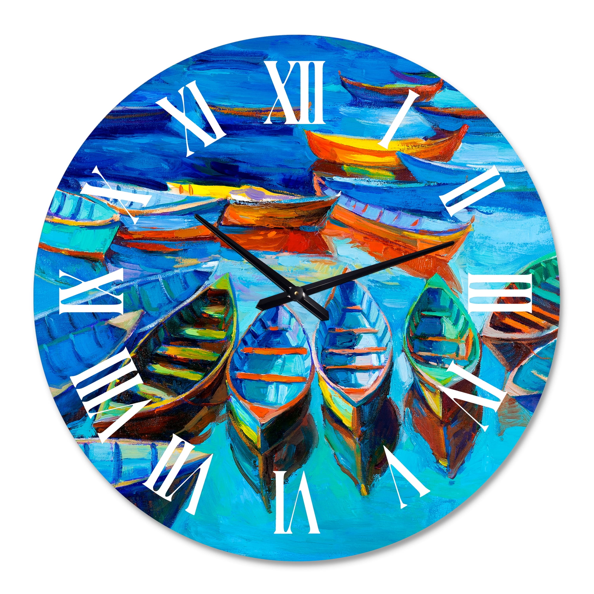 Designart 1 in Quartz Coastal Wall Clock