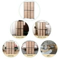thumbnail image 5 of MAYEERTY 3 Panel Room Divider 6Ft Wood Folding Privacy Screen Brown Free Standing Wall Separator Room Divider, 5 of 6