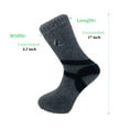 thumbnail image 4 of Thermal Socks for Men Wool Winter Crew Socks 1 PAIR Anthracite Size 10-13, 4 of 4